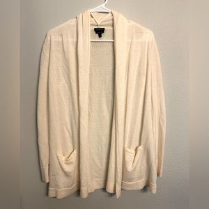 Talbots Merino Wool Open Cardigan